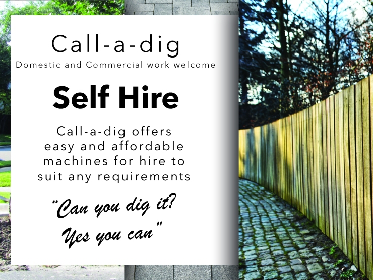 Call a dig. Groundworks, Groby, Leicester